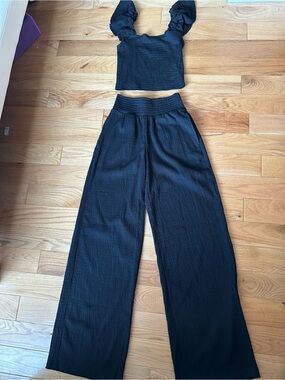 Cropped Top and Pant Set